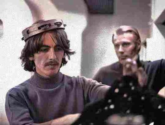 Beatles - George Tamborine on Head