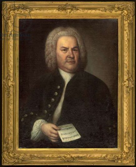 Portrait of Johann Sebastian Bach, 1685-1750), 1746 (oil on canvas)