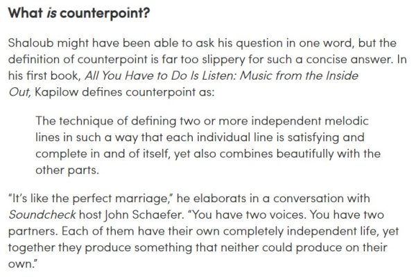 Counterpoint