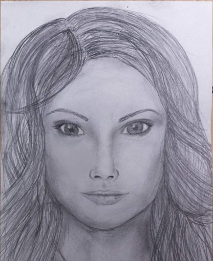 Pencil drawing by Mona