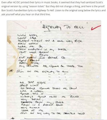 ACDC Bon Scott Highway To Hell