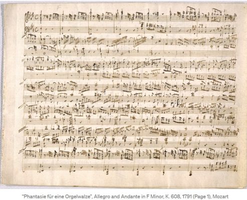 Mozart handwritten score