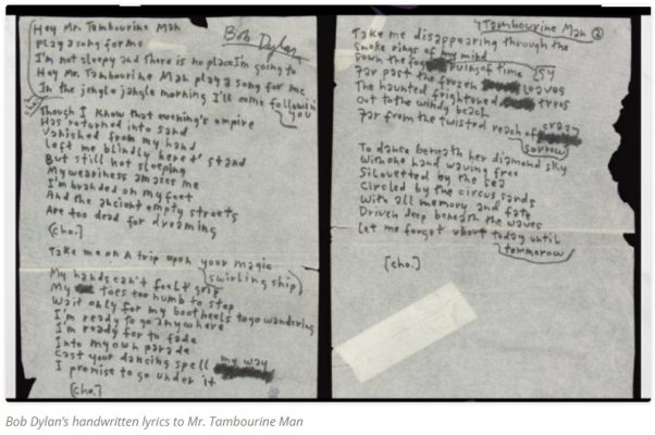 Bob Dylan Mr Tambourine Man