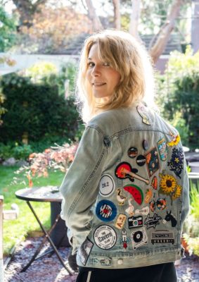 Neve patch on Mona's jacket