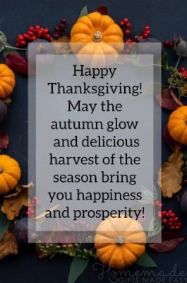 Thanksgiving message