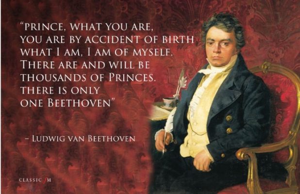 Beethoven quote about princes