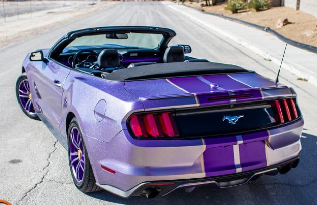 Jacki's purple mustang