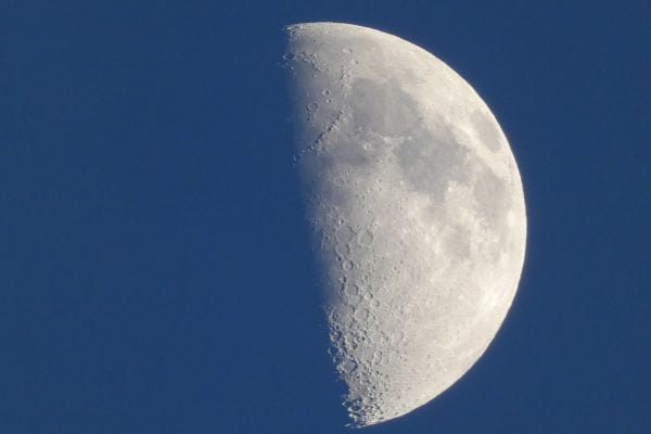 Spec in the sky moon