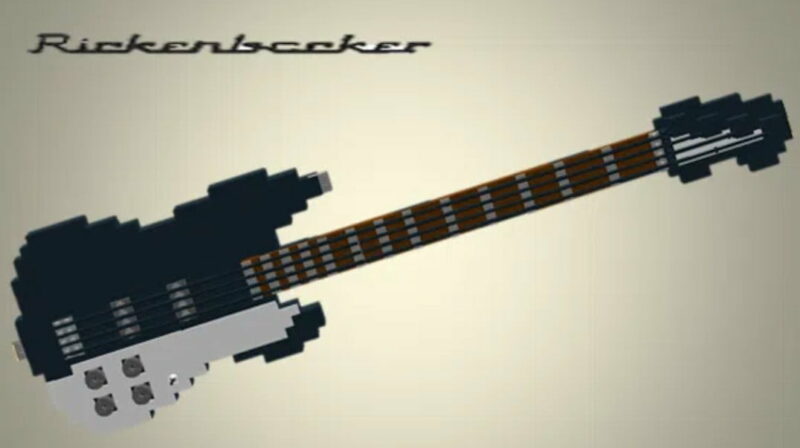 Lego Rickenbacker guitar