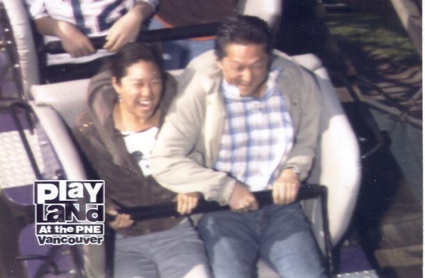 Kyong Hee and me roller coaster May 2006