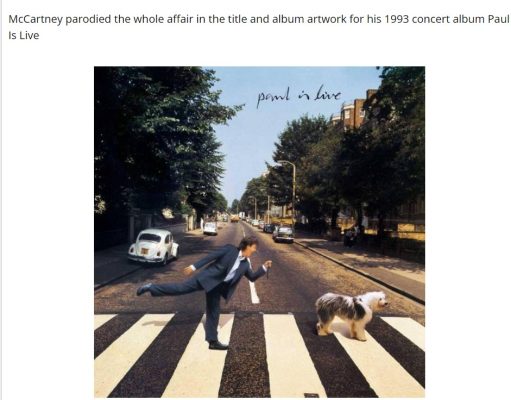 Beatles Abbey Road Paul is Live