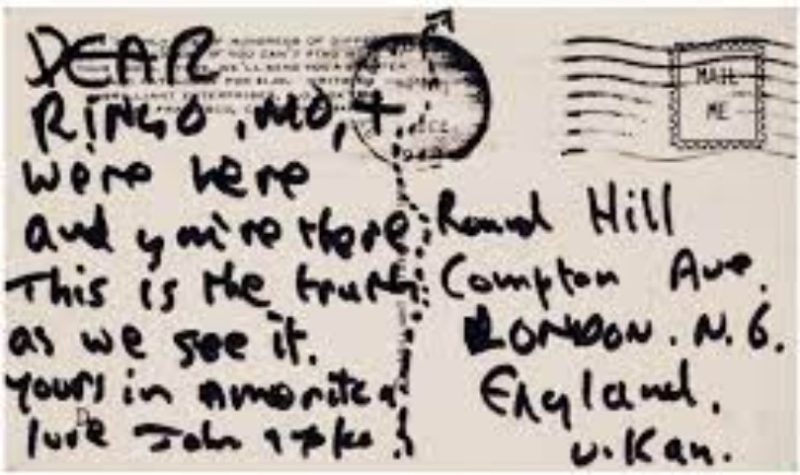 John Lennon postcard 2