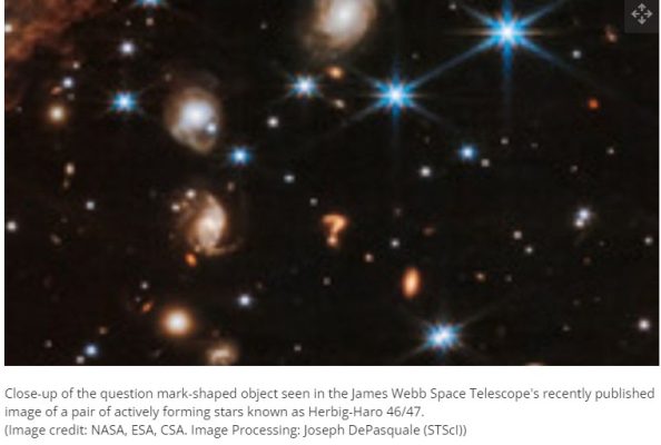 James Webb question mark