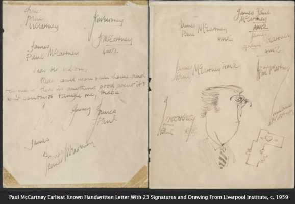 Paul McCartney calligraphy