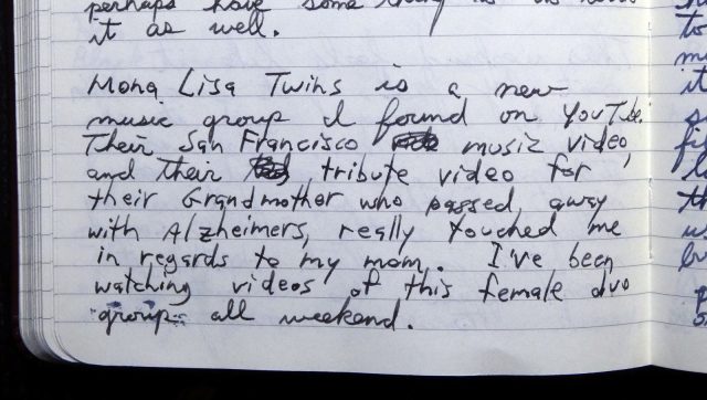 Journal entry MLT San Francisco 2017