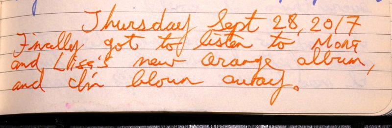 MLT Orange first listen Sept 28 2017