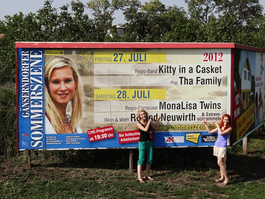 Plakat Ad for Sommerszene Gänserndorf 2012 Regio Composers