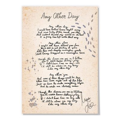 "Any Other Day" - 'Signed Studio Scribbles' Art Print - Limited Edition