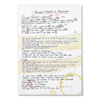 "I Bought Myself A Politician" - 'Signed Studio Scribbles' Art Print - Limited Edition